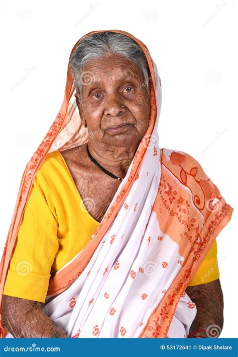 Portrait Of An Old Woman Senior Indian Woman Stock Image Image Of Lifestyle Female