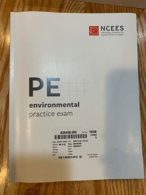 Pe Environmental Practice Exam Isbn 9781932613940 For Sale Online Ebay