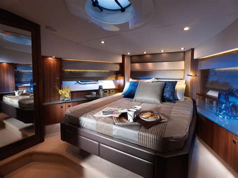 Bed Room Wall Paper Luxury Yacht Bedroom Interiors