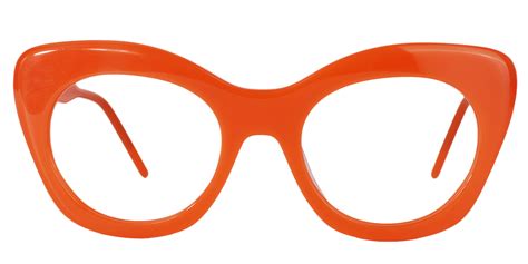 Cat-eye Orange Glasses | Zeelool Glasses | Funky glasses, Fashion eye glasses, Glasses