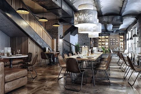 Loft Cafe Design On Behance