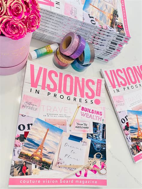 Vision Board Book And Kit Goal Planning Affirmations Etsy