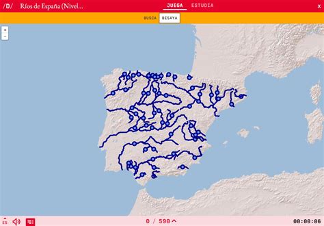 Rios Y Afluentes De España Mapa Interactivo Mapa