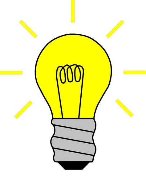 Light Bulb On · Free Vector Graphic On Pixabay