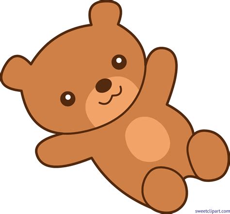 Bear Clip Brown Teddy Bear Cartoon Cute Png Download Full Size