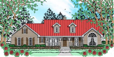 Country Style House Plan 3 Beds 2 Baths 1260 Sqft Plan 42 402
