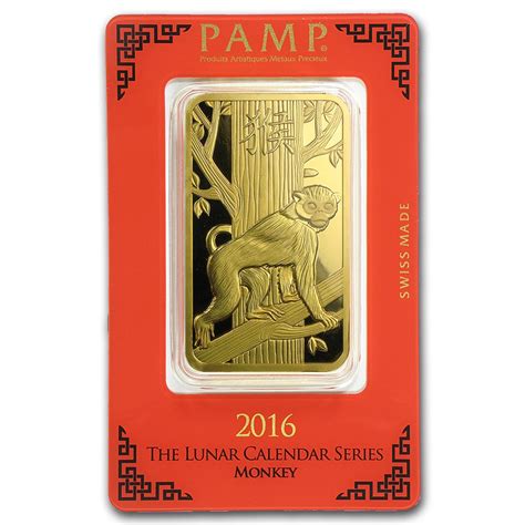 Buy 100 Gram Gold Bar Pamp Suisse Year Of The Monkey In Assay Apmex