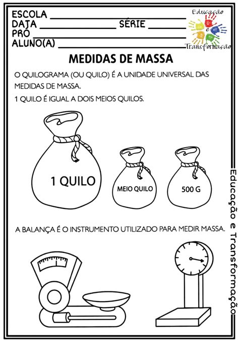 Atividade De Massa 4 Ano