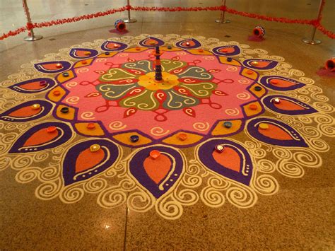 Kolam And Rangoli Deepavali