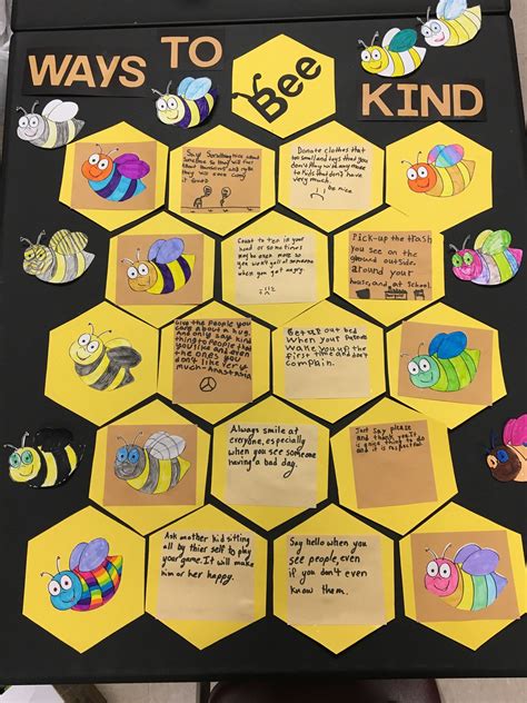 Ways To Bee Kind Bulletin Board Bee Themed Classroom Bee Classroom