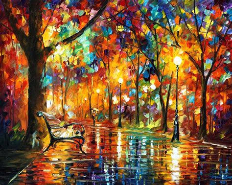 Leonid Afremov Oil On Canvas Palette Knife Buy Original Paintings