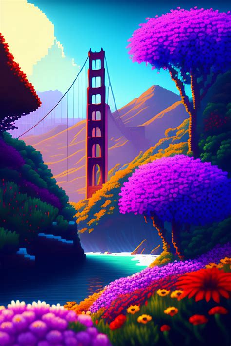Lexica Pixel Art San Francisco 3d Pixel Art 4k Wallpaper Incredible
