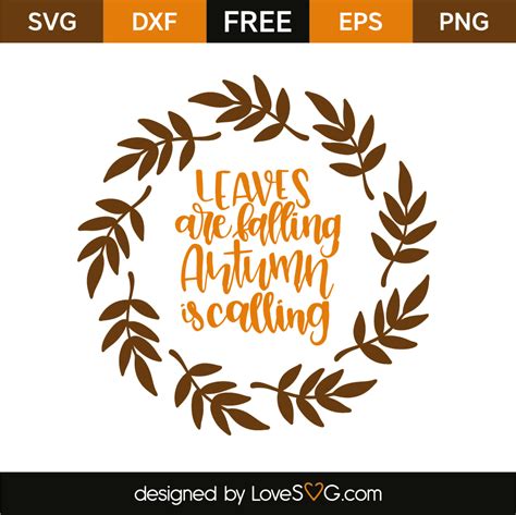 Download Leaves are falling autumn is calling | Lovesvg.com