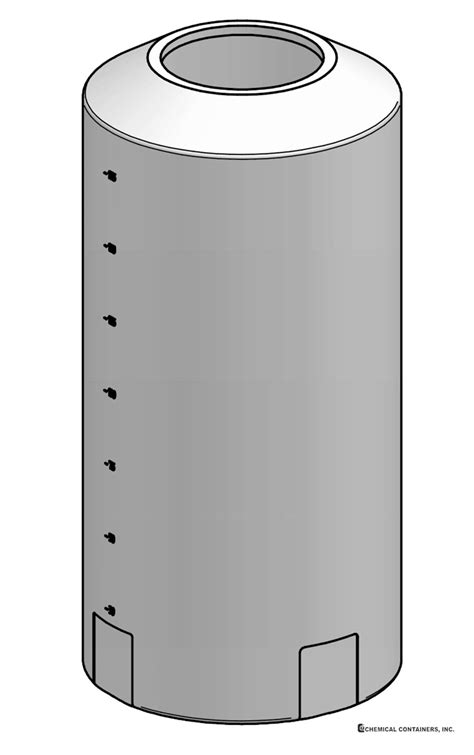 Cci 210 Gallon Polyethylene Vertical Storage Tank 32 D X 67 H