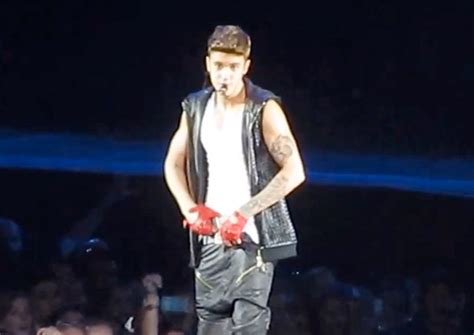 Dick Moves Justin Bieber Stuffs A Fans Phone Down His