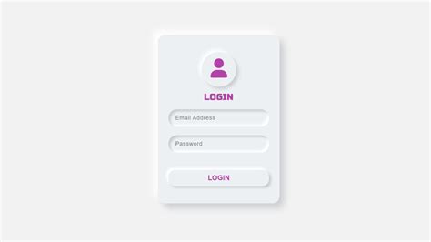 Neumorphism Login Form Using Html Css Wp Get Solution Vrogue Co