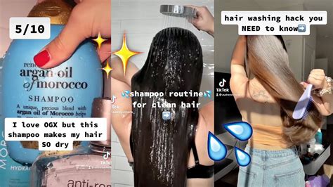 Hair Washing Hacks That Will Save Your Hair Tiktok Hair Care Compilation Youtube