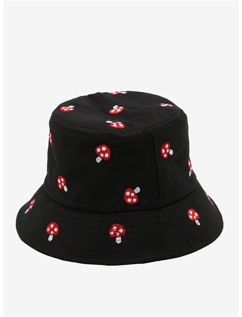 Mushroom Embroidered Bucket Hat Hot Topic