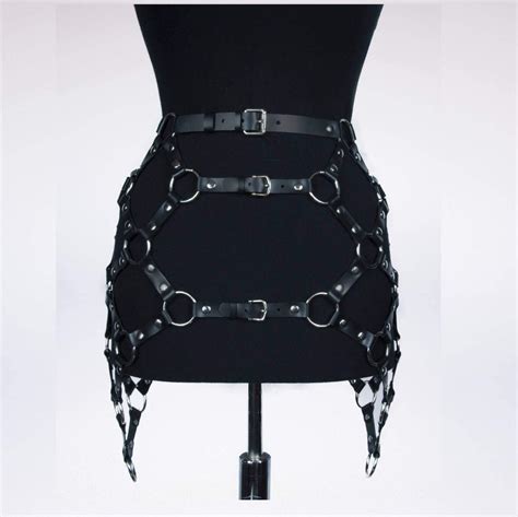 women faux leather harness garter binding belt strap bdsm waist leg suspender ebay