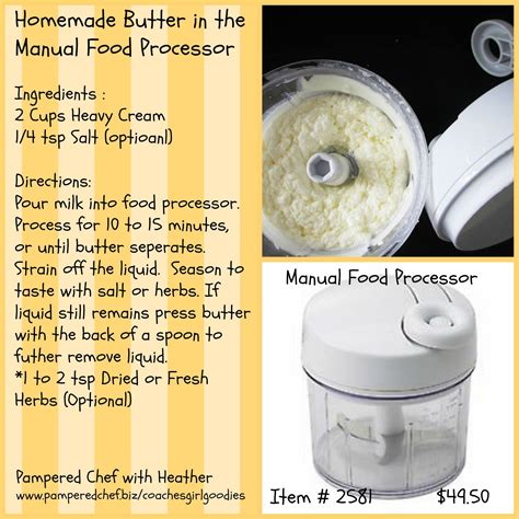You don't have to keep opening the chopper to see what is. Homemade Butter in the Manual food processor www ...
