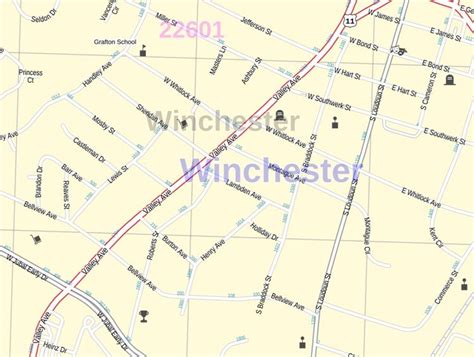 Winchester Va Map