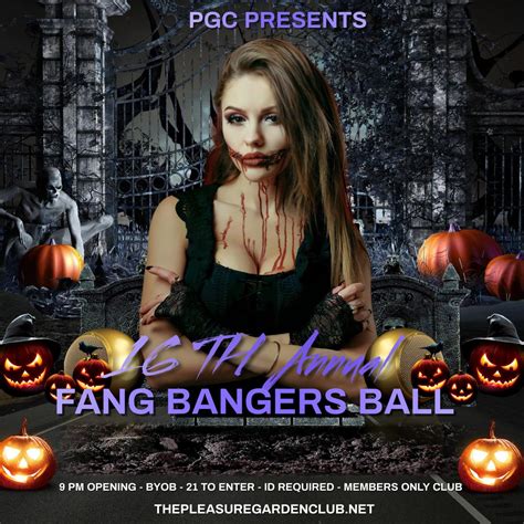 Saturday 1022 Pgcs Annual Fang Bangers Ballsexy Leather And Lace Vampire Party Sls