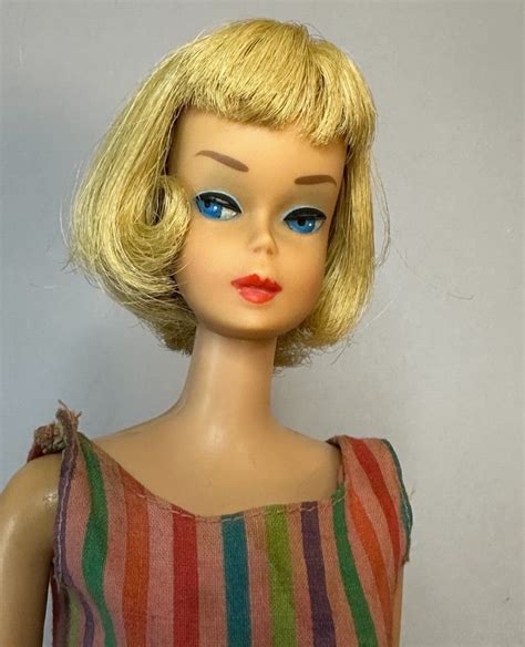 1966 Blonde Long Hair American Girl Barbie Doll Vintage 60 S Bendable Leg Ebay
