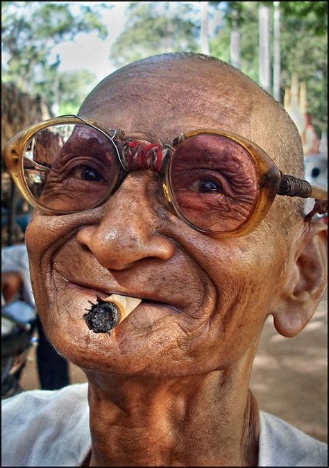 Old Man From Siem Reap Cambodia Old Man Face Old Faces Smile Face