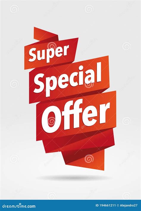 Super Special Offer Sale Banner Offer Tag Flyer A5 A4 Proportional