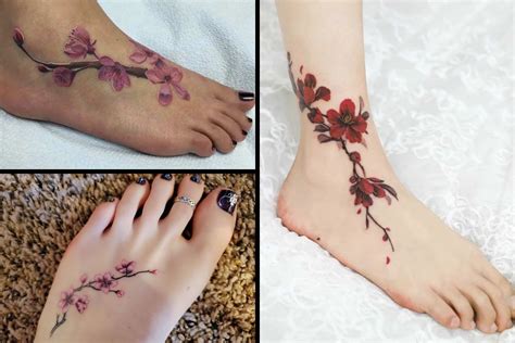 Step Up Your Style With Flower Foot Tattoo