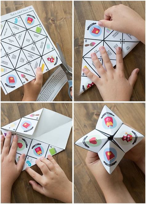 Back To School Paper Fortune Teller For Kids Fortune Teller Paper