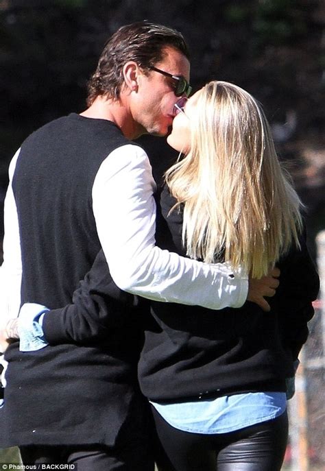 Gavin Rossdale Pats His Newly Blonde Girlfriends Behind