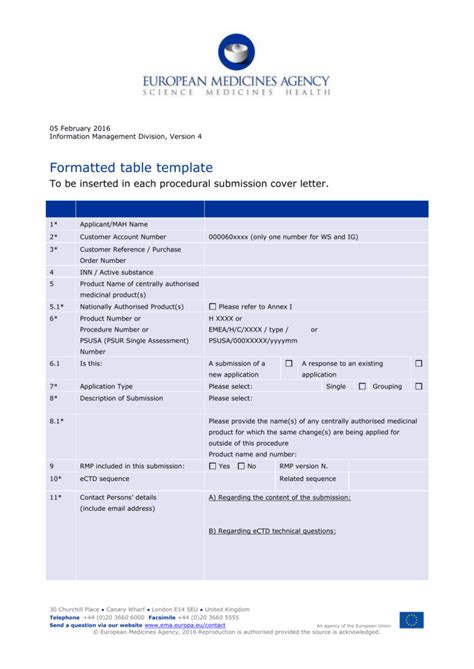There may also be cases where some products included in the psur have had their product information updated further to the completion of another regulatory procedure during the psur reporting interval, but the update template table cover letter - European Medicines Agency