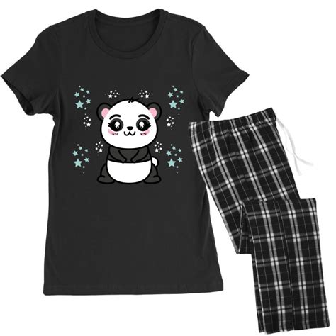 Custom Panda Womens Pajamas Set By Costom Artistshot