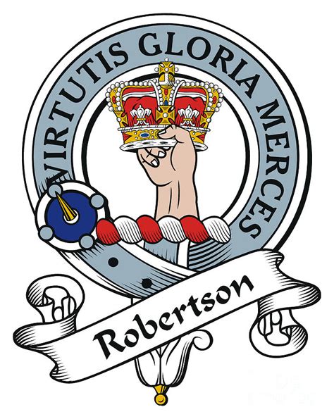Robertson Clan Badge Digital Art By Heraldry Fine Art America