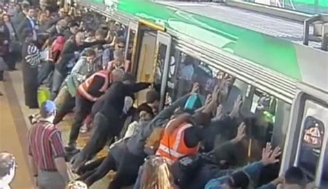 Passengers Push Train To Save Trapped Man In Australia