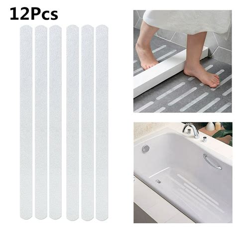 12pcs Stairs Bath Shower Bathtub Anti Slip Tape Safety Floor Adhesive