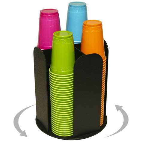 Coffee Or Solo Cup And Lid Holder Dispenser And Organizer Spinning