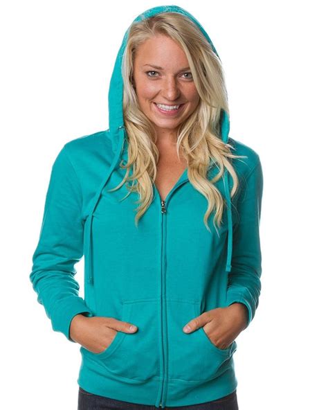 global women s slim fit lightweight full zip up hoodie jacket teal