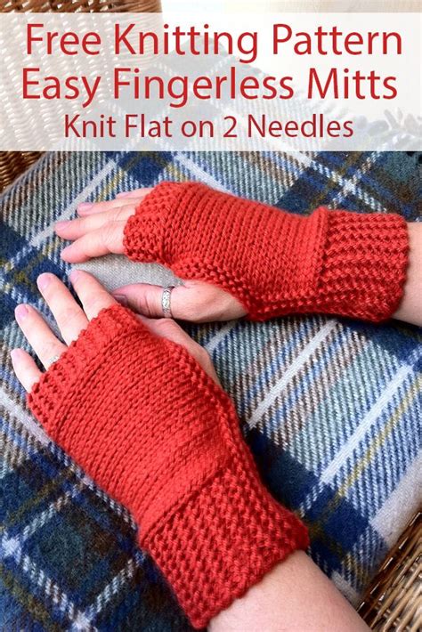 Easy Mitts Knit Flat Knitting Patterns In The Loop Knitting