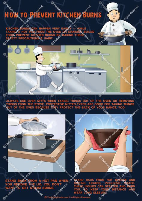 How To Prevent Kitchen Burns Kitchen Safety Cooking Safety Food Safety Kitchen Safety