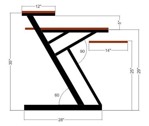 Getting to know structural assumptions of the desk designing 3d sketch theoretical account in scale of measurement 1 unity making adjustments in 3d adumbrate to recieve footprint aside footprint how ane. size/height reference | Мебель из стали, Металлическая мебель, Дизайн студии звукозаписи