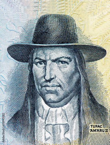 Tupac Amaru Ii Portrait From Peru Banknote Blacksmiths Peruvian