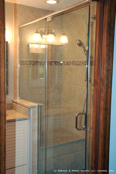 Besides good quality brands, you'll also find plenty of discounts when you shop for bench shower during big sales. Frameless shower with ceramic tile surround and granite ...