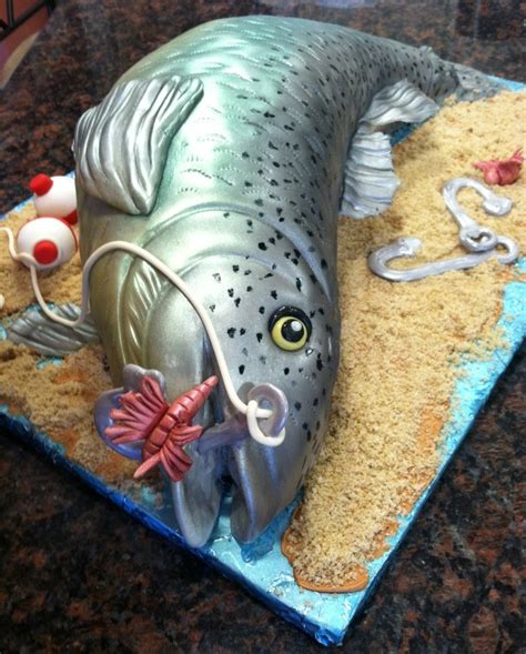 This awesome gone fishing birthday party was submitted by lauren haddox of lauren haddox designs. Desserts by Dawn: Adam's 27th Birthday Fish Cake