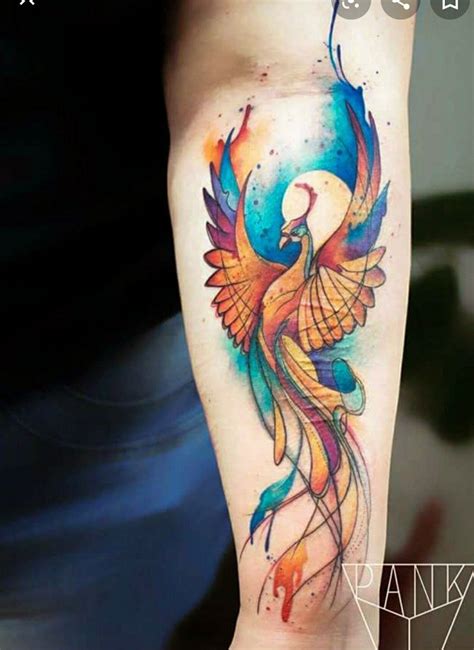 Pin By Lindsay Carvan On Ink Watercolor Phoenix Tattoo