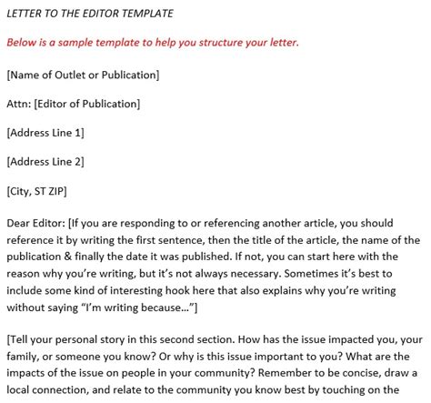 Letter To The Editor Templates Samples Examples Best Collections