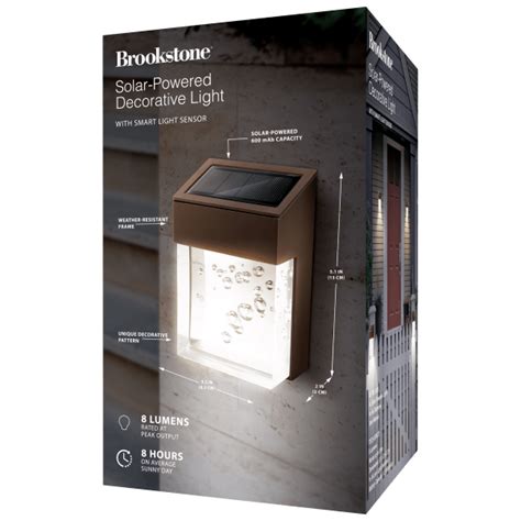 Morningsave 4 Pack Brookstone Solar Powered Decorative Light With