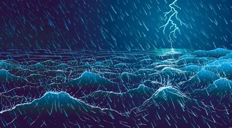 Ocean Storm Illustrations Royalty Free Vector Graphics And Clip Art Istock