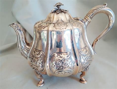 Victorian Silver Tea Pot Antique Silverantique Silver